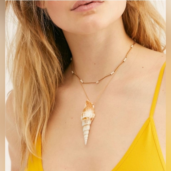 NWT Free People Lagoons Layered Necklace - Picture 2 of 7